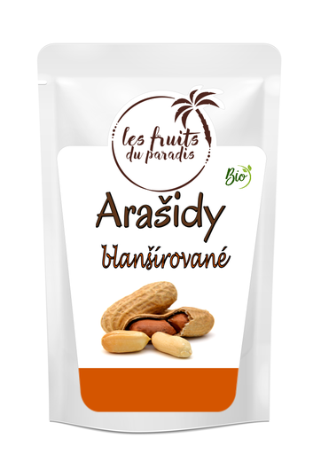 Blanšírované arašidy RAW BIO 1 kg