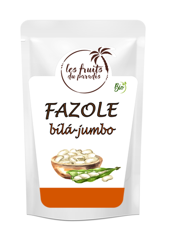 [128-1] Biela fazuľa Jumbo Bio 1 kg LES FRUITS DU PARADIS