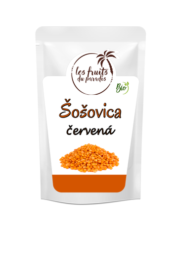 [139-1] Šošovica červená Bio 500 g LES FRUITS DU PARADIS