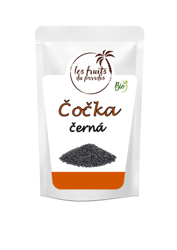 [145-1] Šošovica čierna Bio 500 g LES FRUITS DU PARADIS