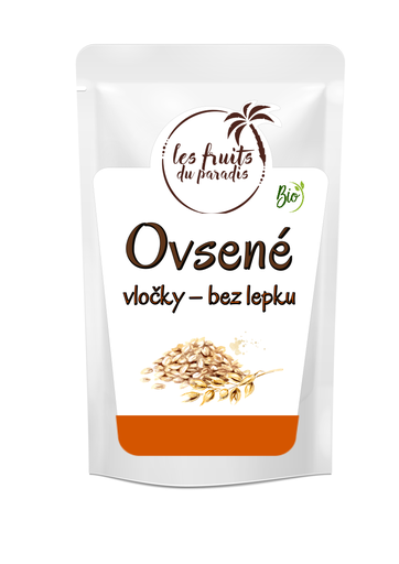 [396-1] Bezlepkové ovsené vločky celé BIO 500 g LES FRUITS DU PARADIS