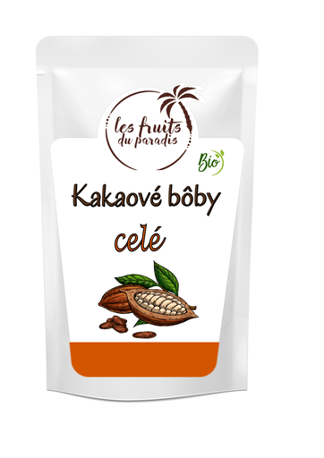 [758-1] Kakaové boby celé RAW BIO 1 kg LES FRUITS DU PARADIS