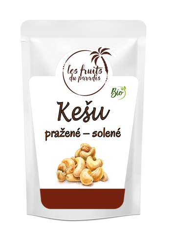 [874-1] Kešu oriešky pražené solené BIO 100 g LES FRUITS DU PARADIS