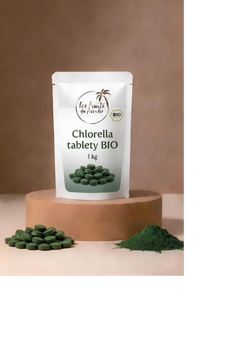 [275-1] Chlorella tablety BIO 500mg 125 g LES FRUITS DU PARADIS