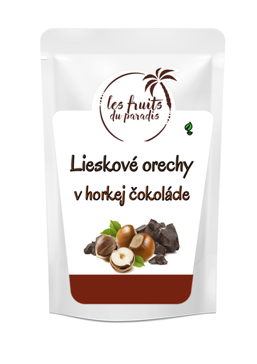 [941-1] Lieskové oriešky v horkej čokoláde 500 g LES FRUITS DU PARADIS