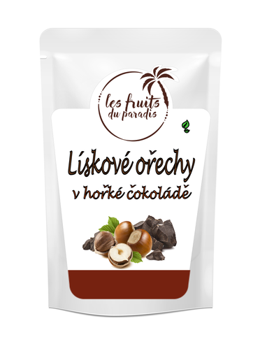 [942-1] Lieskové oriešky v horkej čokoláde 100 g LES FRUITS DU PARADIS