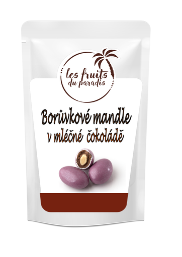 [953-1] Mandle v čokoláde s čučoriedkovou polevou 500 g LES FRUITS DU PARADIS