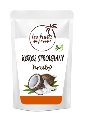 [117-1] Kokos medium strúhaný BIO 500 g LES FRUITS DU PARADIS