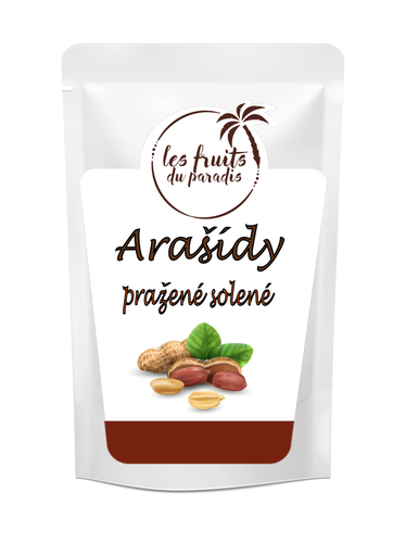 [308-1] Arašidy pražené solené 38/42 500 g LES FRUITS DU PARADIS