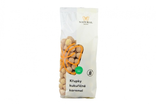 [98284] Karamelové kukuričné chrumky 140 g NATURAL JIHLAVA