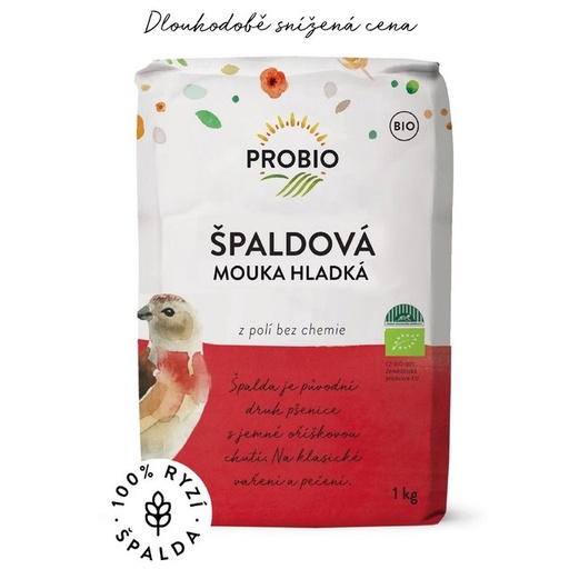 [897] Špaldová múka hladká BIO 1 kg PROBIO