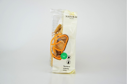 ŠPALDOVÉ SUŠENKY CELOZRNNÉ 150g Natural Jihlava 150 g
