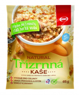 [01101] Trojzrnná kaša natural 65 g SEMIX