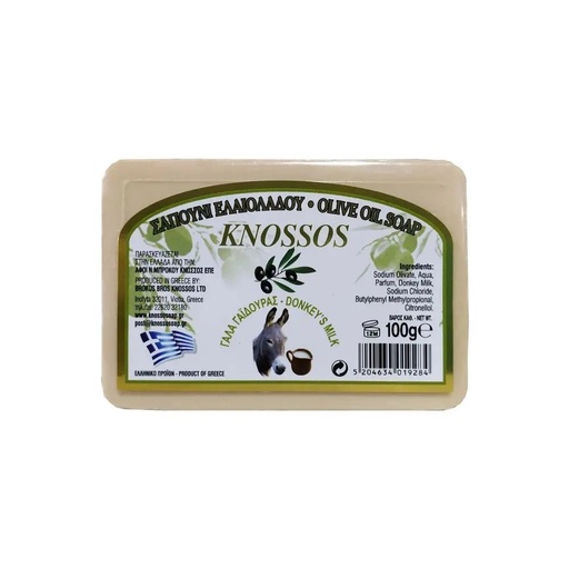 [KN98142] Olivové mydlo s oslím mliekom 100 g KNOSSOS