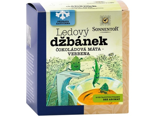 [SMART6137] Ľadový džbánok čokoládová mäta - verbena bylinkový čaj BIO 32 g SONNENTOR