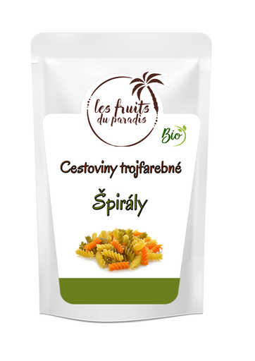 [816-1] Cestoviny Bio špirály tricolore - trojfarebné 500 g LES FRUITS DU PARADIS