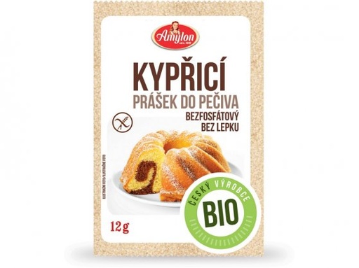 [A18165] Kypriaci prášok do pečenia BIO bez lepku 12 g AMYLON
