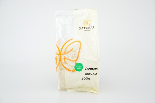 [NJ97523] Ovesná mouka celozrnná 300g, NATURAL JIHLAVA 300 g NATURAL JIHLAVA