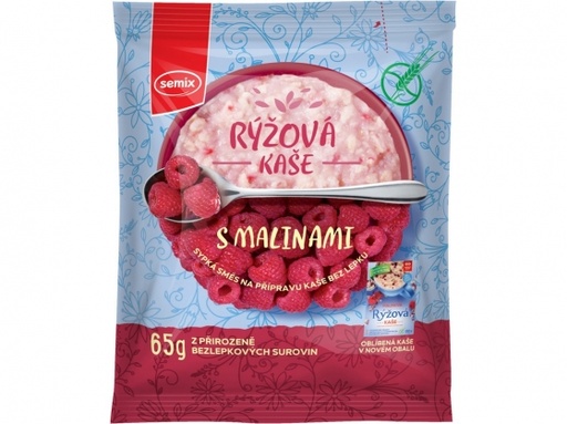 [SEM13477] Ryžová kaša malinová 65 g SEMIX