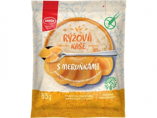 [SEM13478] Ryžová kaša marhuľová 65 g SEMIX