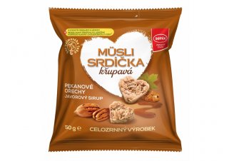 [SEM11540] Müsli srdiečka s pekanovými orechmi a javorovým sirupom 50g , Semix 50 g SEMIX