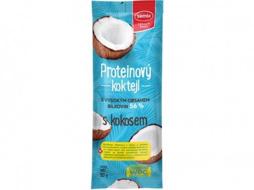 [SEM13456] Proteínový kokteil s kokosom 30g , Semix 30 g SEMIX
