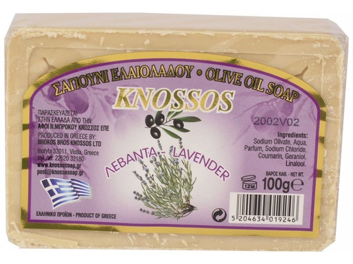 [NJ98307] Olivové mydlo levanduľa 100 g KNOSSOS