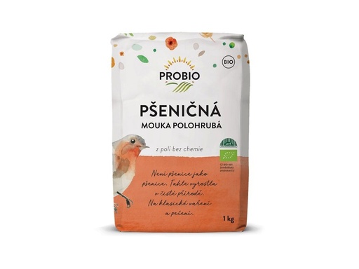[PSMART13786] Polohrubá pšeničná múka BIO 1 kg PROBIO