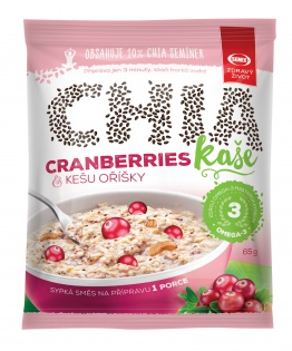 [SEM01106] CHIA kaša Brusnice a kešu 65 g SEMIX