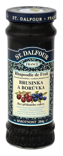 [VP144017] Džem Brusinka borůvka 284g ST.DALFOUR 284 g