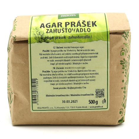 [P162000] Agar 500 g PROVITA