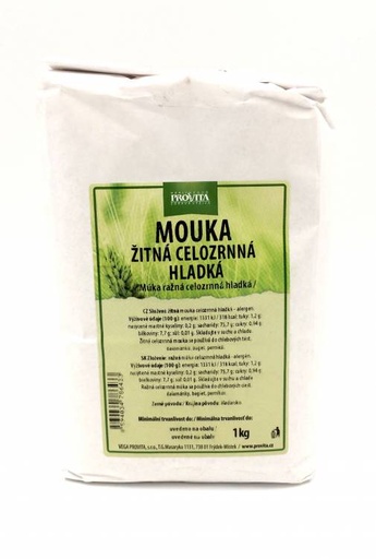 [VP005170] Ražná múka celozrnná hladká 1kg, PROVITA 1 kg PROVITA