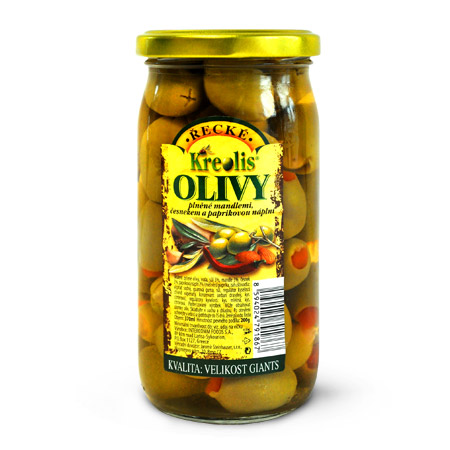 [ST001] Plnené olivy MIX 350 g KREOLIS