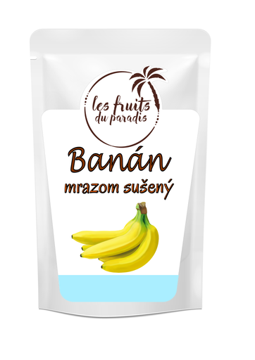 [00058-1] Lyofilizované plátky banánové 100 g LES FRUITS DU PARADIS
