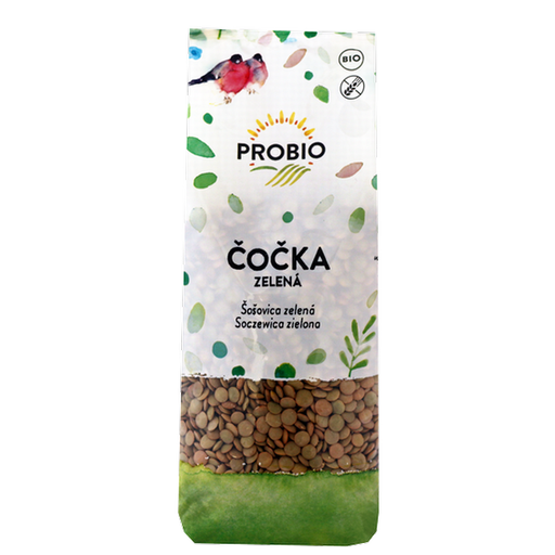 [PRO910063] Zelená šošovica BIO 500 g PROBIO