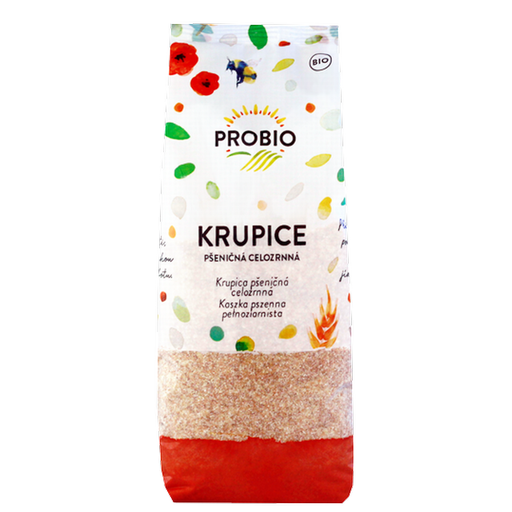 [P910082] Celozrnná pšeničná krupica BIO 400 g PROBIO
