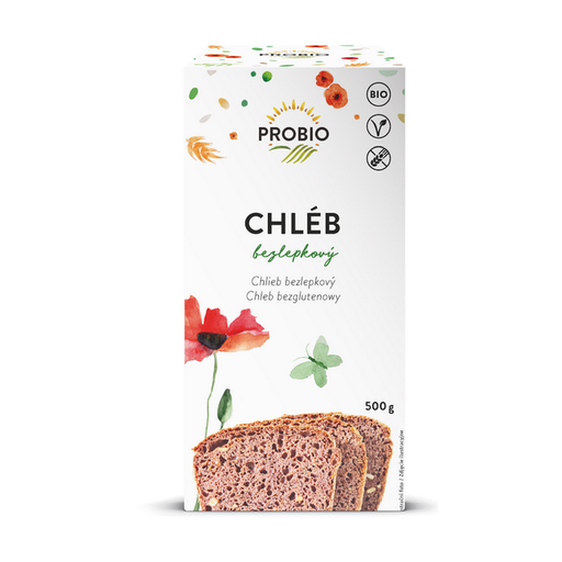 [P910189] Bezlepkový chlieb (zmes na pečenie) BIO 500 g PROBIO