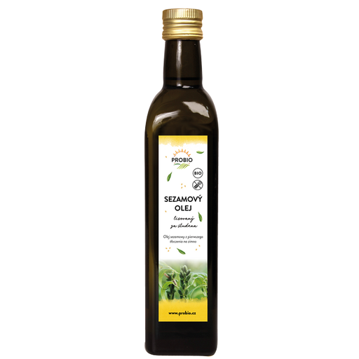 [PRO906006] Sezamový olej lisovaný za studena BIO 500 ml PROBIO