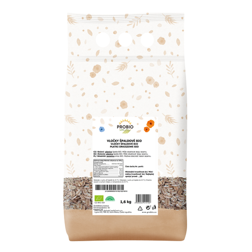 [P70525] GASTRO - Špaldové vločky OBIO 1.6 kg PROBIO