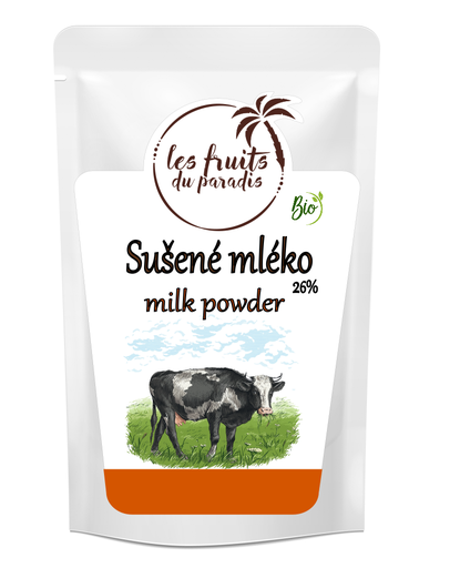[00093-1] Sušené mlieko 26 % tuku BIO 1 kg LES FRUITS DU PARADIS