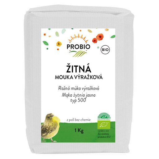 [P910036] Ražná múka vyrážková BIO 1 kg PROBIO