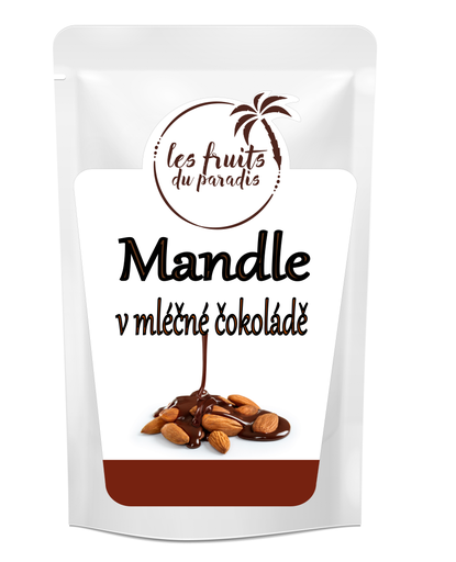 [00122-1] Mandle v mliečnej čokoláde 100 g LES FRUITS DU PARADIS