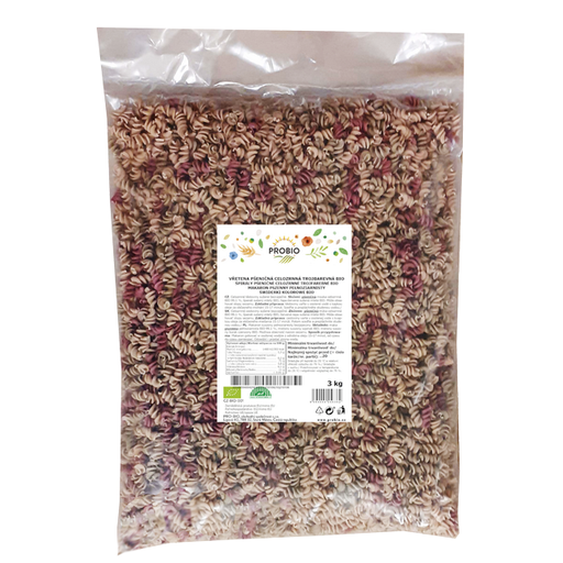 [P71103] GASTRO - Celé pšeničné vretená trojfarebné BIO 3 kg PROBIO