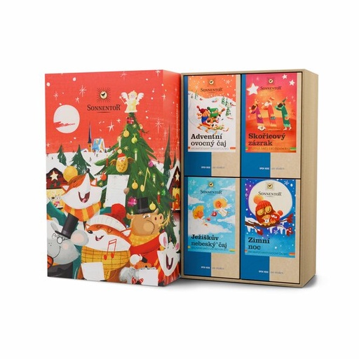 [SON33390] Kúzelné Vianoce - darčeková čajová krabička 155 g SONNENTOR