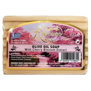 [KN014] Olivové mydlo s čerešňovým kvetom 100 g KNOSSOS