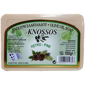 [KN015] Olivový mydlo s vôňou BOROVICE 100 g KNOSSOS