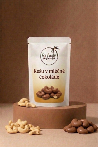 [00715-1] Kešu oriešky v mliečnej čokoláde 200 g LES FRUITS DU PARADIS
