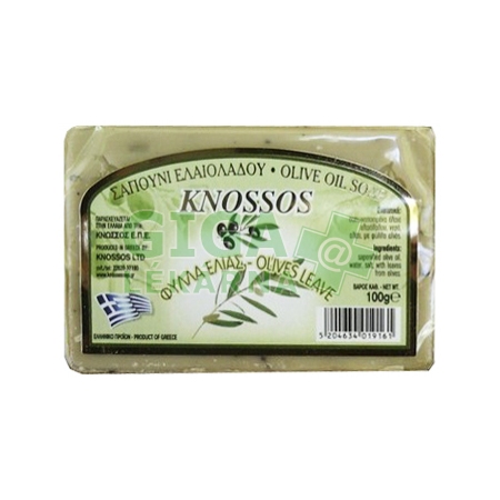 [KN] Olivové mydlo s olivovými listami 100 g KNOSSOS
