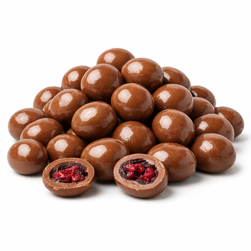 [00745-1] Bio višne sušené mrazom v mliečnej čokoláde CZ 5 kg LES FRUITS DU PARADIS
