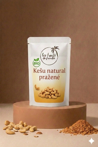 [00788-1] Kešu oriešky pražené nesolené BIO 500 g LES FRUITS DU PARADIS